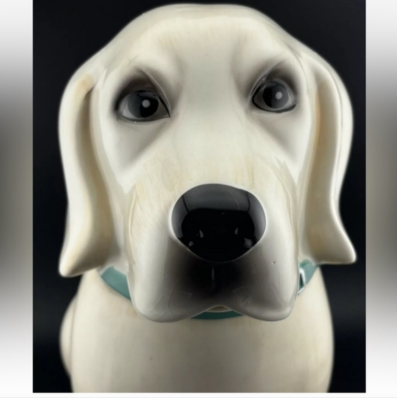 The Pioneer Woman white dog cookie jar. LABRADOR Lucy  EUC Rare find - Picture 1 of 5